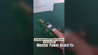 Hasta Monitörü DASH2500 Güç Kartının Onarımının Değiştirilmesi